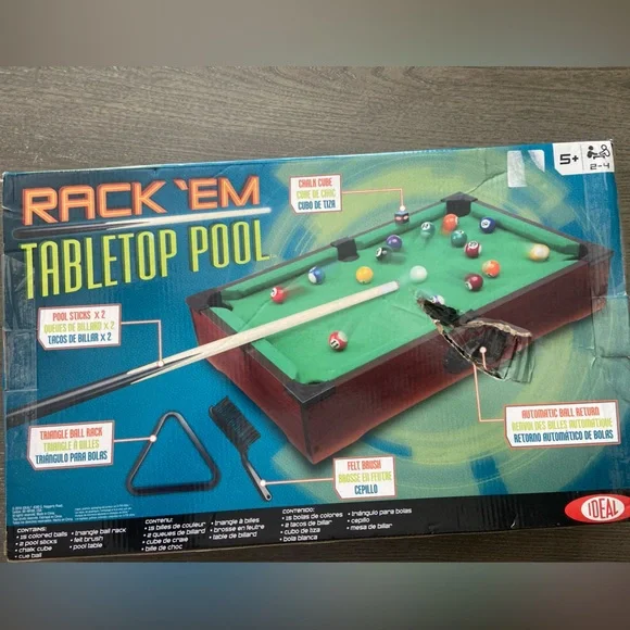 Mini Tabletop Pool Game Set - Picture 3 of 7